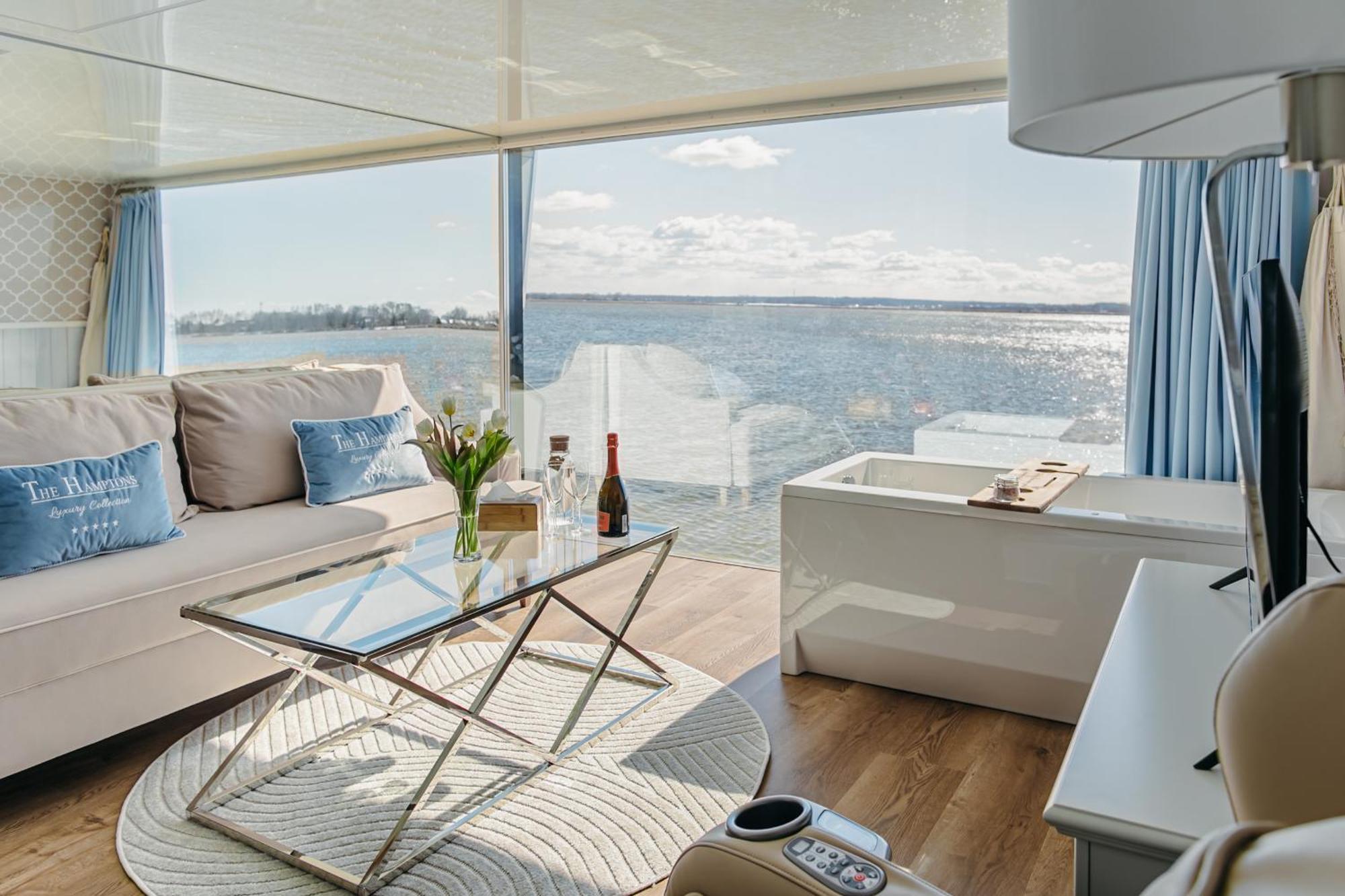 Grand Ht Houseboats - Domki Na Wodzie - Sauna, Jacuzzi, Kominek Мєлно Екстер'єр фото